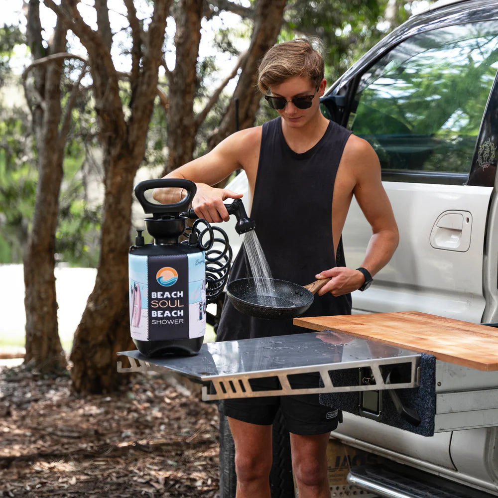 Going on a camping trip? Here's how our portable showers make cleaning up easier